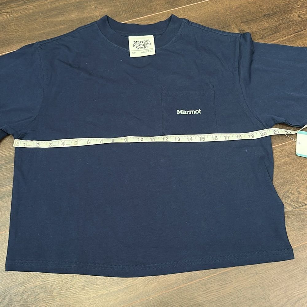 NWT Women’s Marmot Boxy Tee - Navy Blue Size Small - Picture 4 of 7
